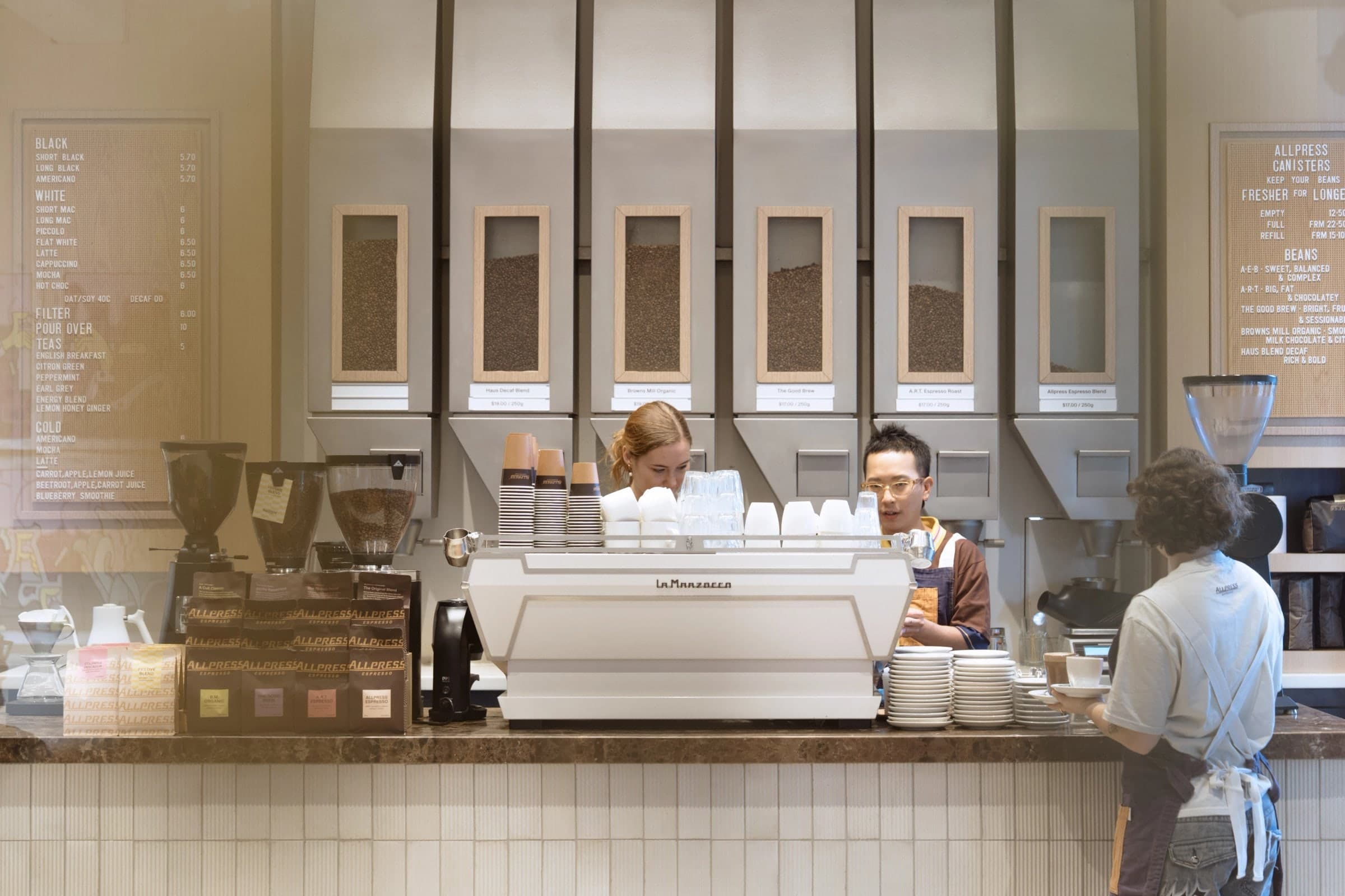 The Allpress roastery